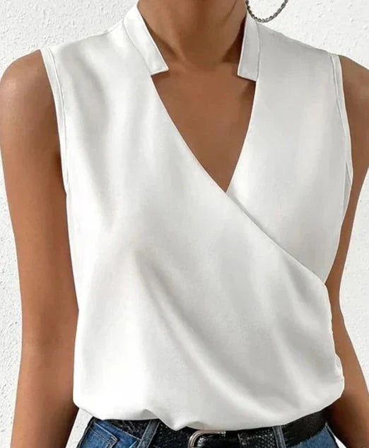 Débardeur chic femme, élégant pour soirées estivales. Top sans manches confortable, mode femme.