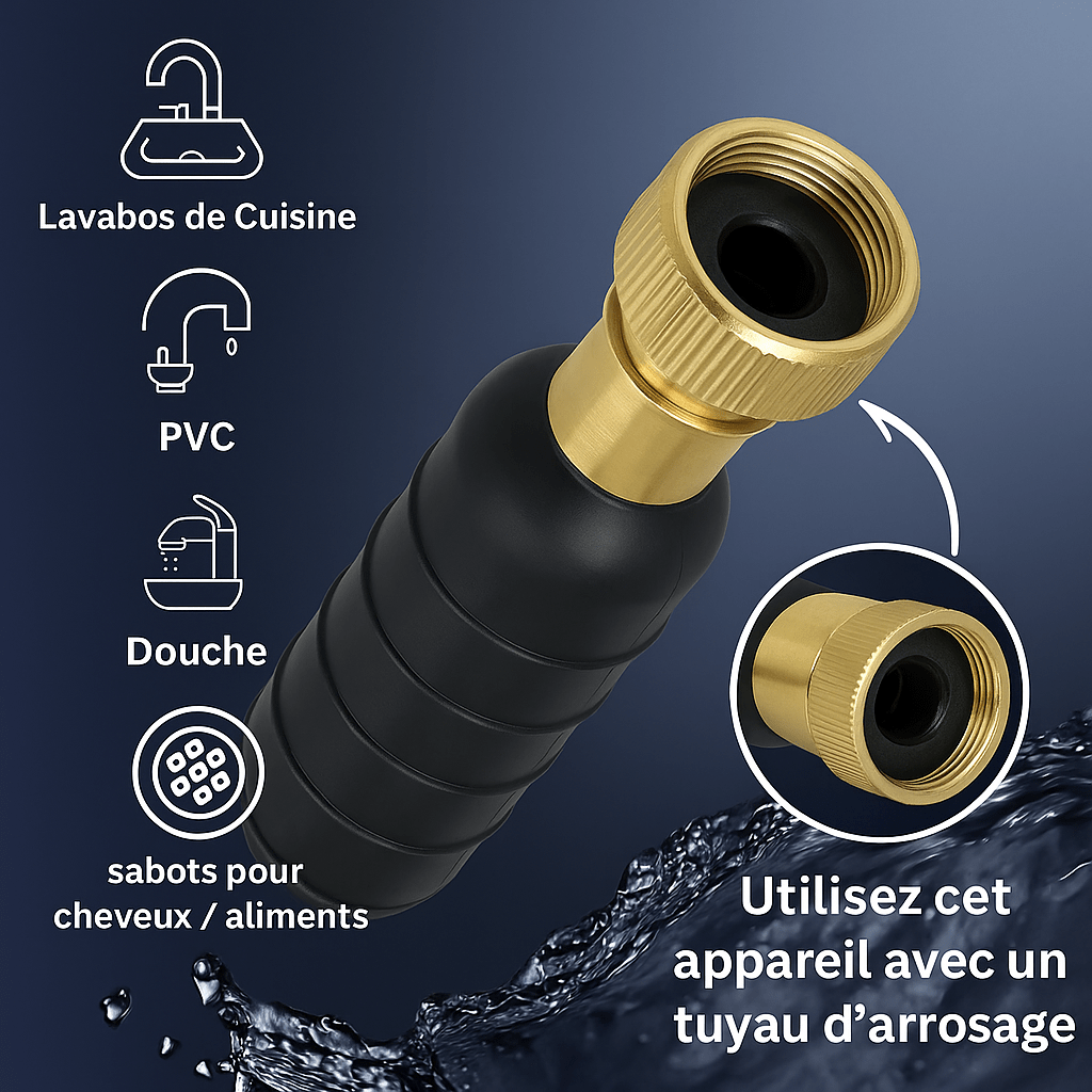 Déboucheur canalisation.  Dissout efficacement les bouchons d'éviers et baignoires. Formule puissante et respectueuse des can