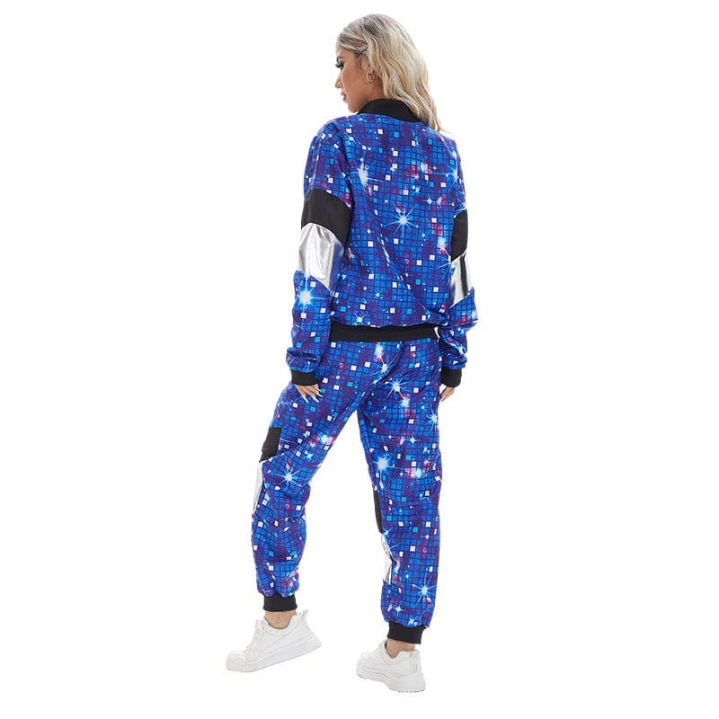 Déguisement années 80 disco femme. Costume rétro, look vibrant et coloré.  Parfait pour une soirée à thème.