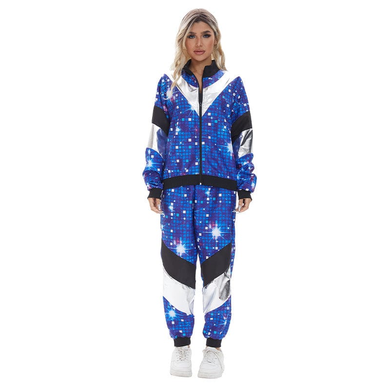 Déguisement années 80 disco femme. Costume rétro, look vibrant et coloré.  Parfait pour une soirée à thème.