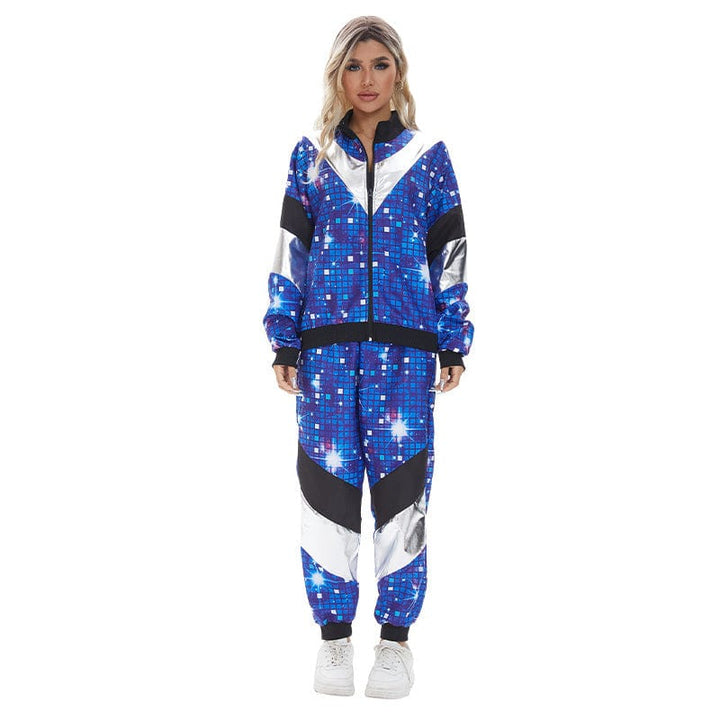 Déguisement années 80 disco femme. Costume rétro, look vibrant et coloré.  Parfait pour une soirée à thème.