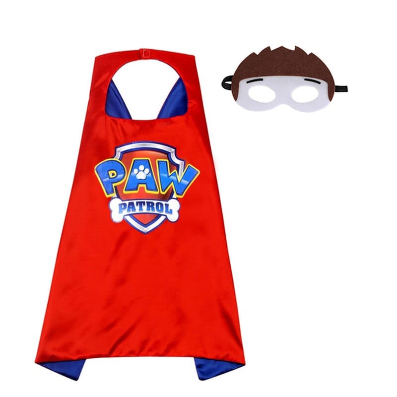 Déguisement enfant : cape et masque assortis.  Parfait pour le jeu de rôle et les fêtes costumées.