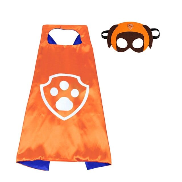 Déguisement enfant : cape et masque assortis.  Parfait pour le jeu de rôle et les fêtes costumées.