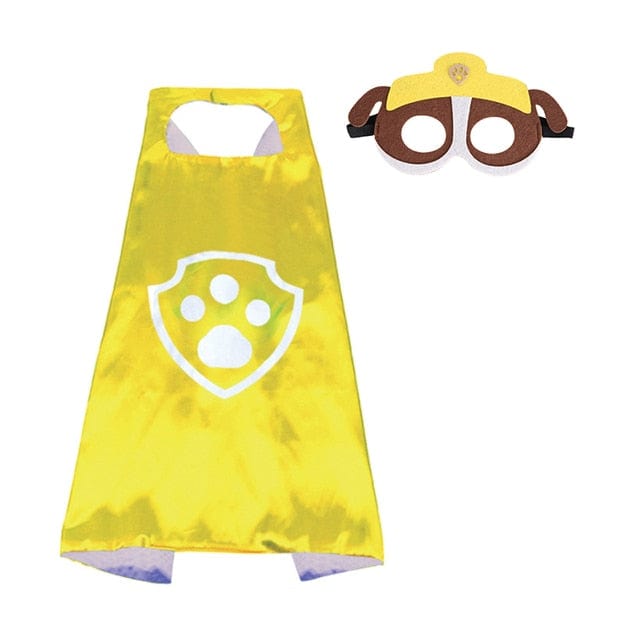 Déguisement enfant : cape et masque assortis.  Parfait pour le jeu de rôle et les fêtes costumées.