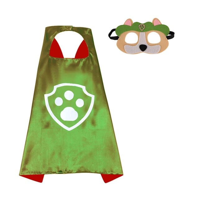 Déguisement enfant : cape et masque assortis.  Parfait pour le jeu de rôle et les fêtes costumées.