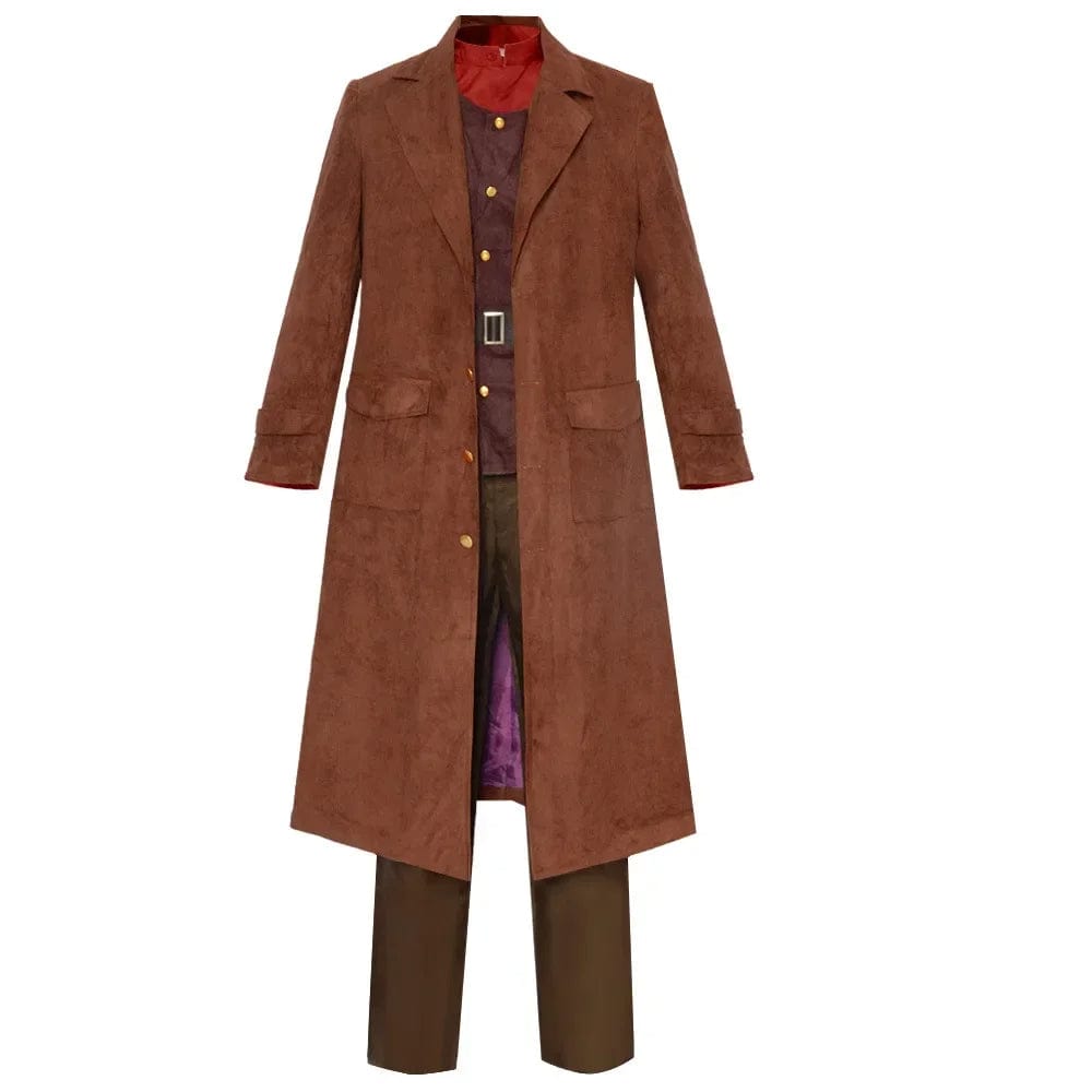"Déguisement Hagrid 6 pièces avec robe longue brune, ceinture noire et accessoires pour fans de Harry Potter"