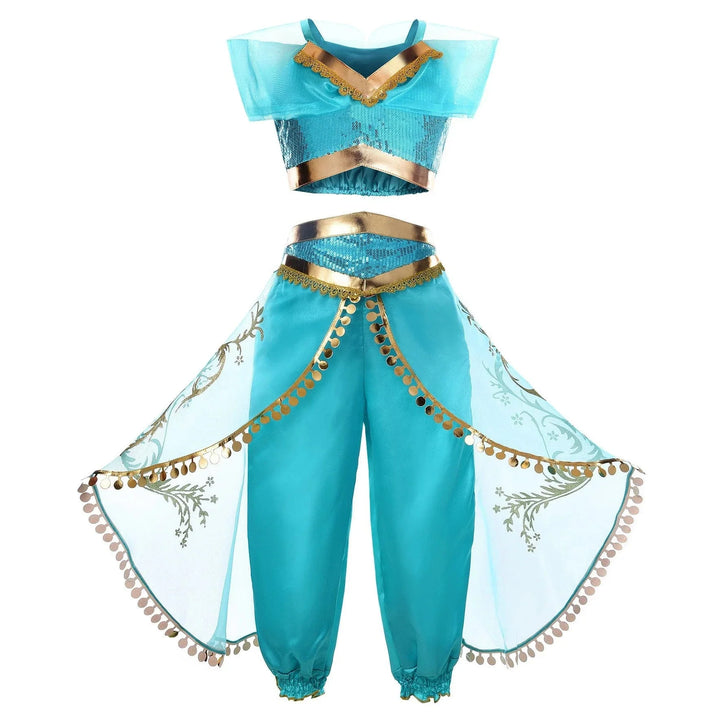 Déguisement princesse enfant: robe, couronne, accessoires. Costume complet luxe.