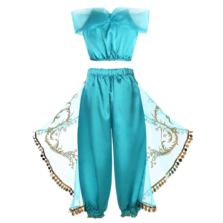 Déguisement princesse enfant: robe, couronne, accessoires. Costume complet luxe.