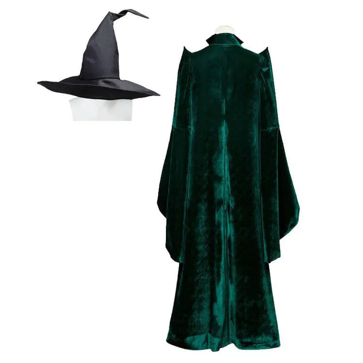 Déguisement Professeur McGonagal, adulte & enfant. Costume détaillé, élégant et fidèle au film Harry Potter.