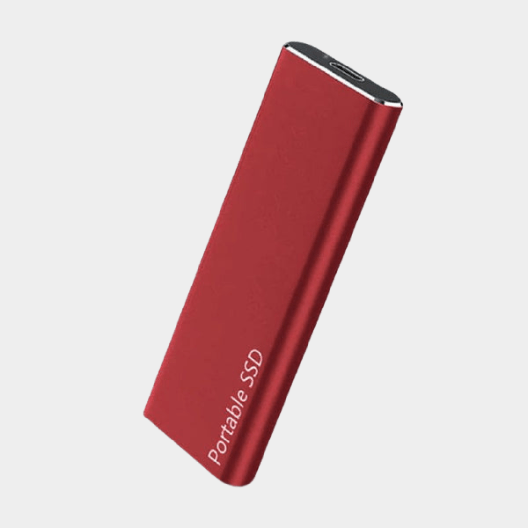 Disque SSD externe 4To, ultra-rapide. Design élégant et compact, idéal pour stocker et transporter vos données.