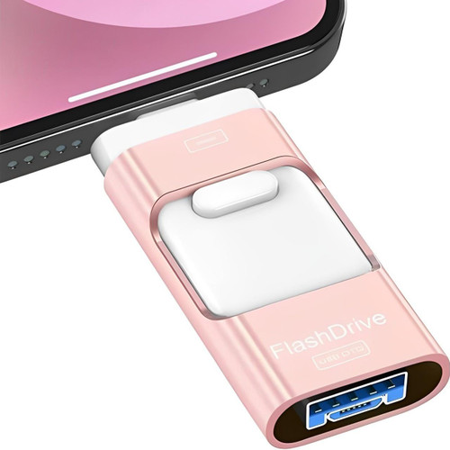 Clé USB 4-en-1 pour iPhone et Android, 128GB à 32GB