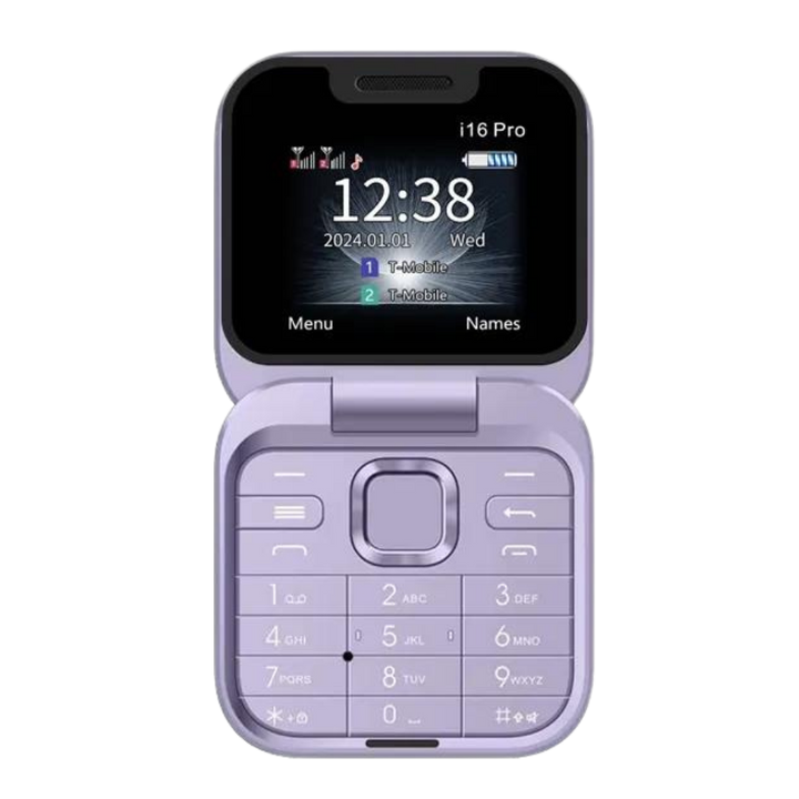 Téléphone portable pliable Dual Sim

 -I16 Pro/Violet - Ozerty