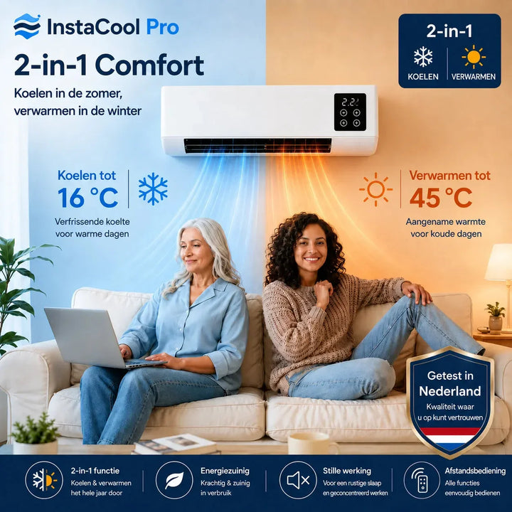 Climatiseur et chauffage portable 2-en-1 pour bureau. Solution de confort mobile et économe pour espace de travail.