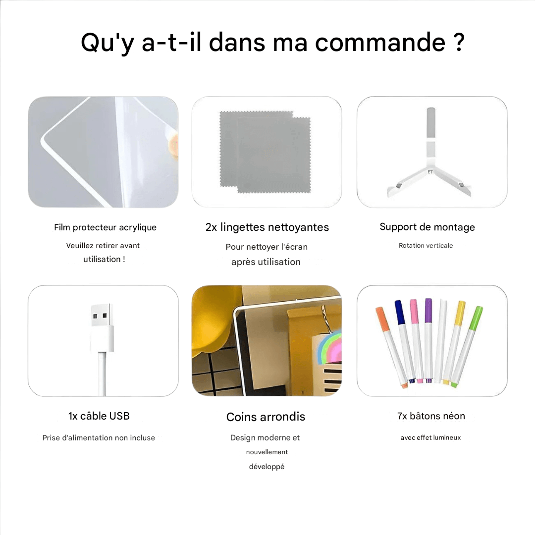 ✨ Kiddli - Planche à dessin LED pour une créativité lumineuse