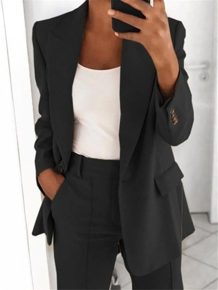 Conjunto Blazer y Pantalón Mujer - Traje Dos Piezas Elegante