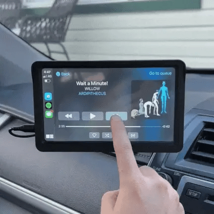 Écran tactile CarPlay & Android Auto. Installation facile. Navigation, musique, appels.