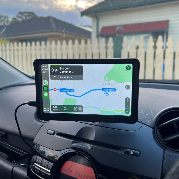 Écran tactile CarPlay & Android Auto. Installation facile. Navigation, musique, appels.