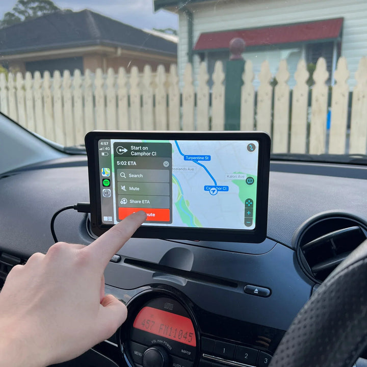 Écran tactile CarPlay & Android Auto. Installation facile. Navigation, musique, appels.