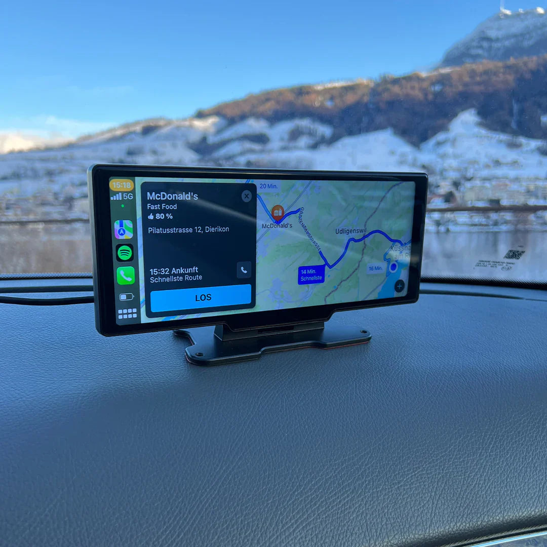 Écran tactile CarPlay & Android Auto. Installation facile. Navigation, musique, appels.