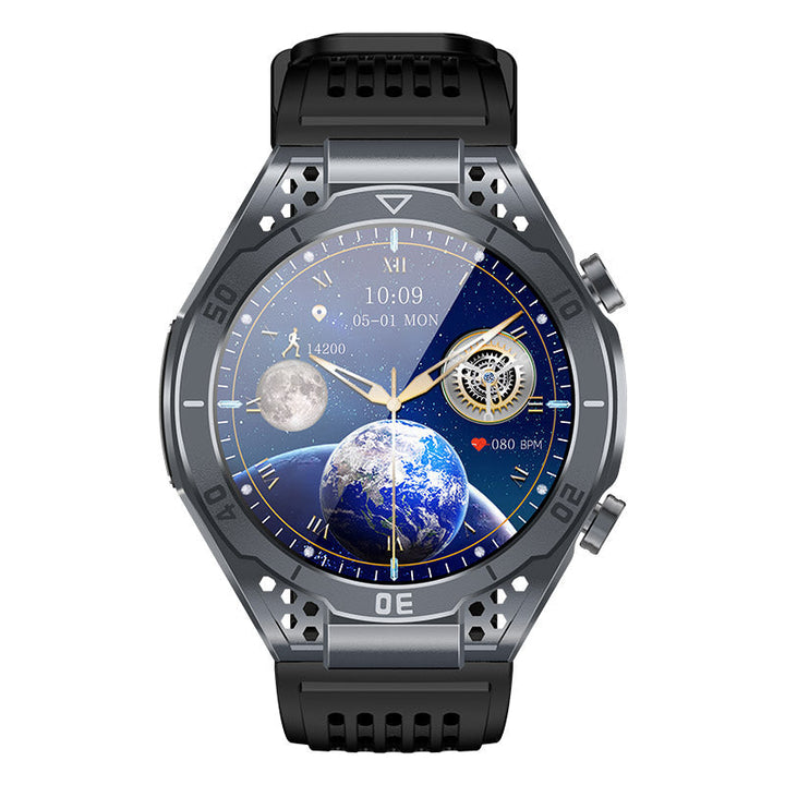 Smartwatch étanche, appels, assistant vocal, oxymètre.