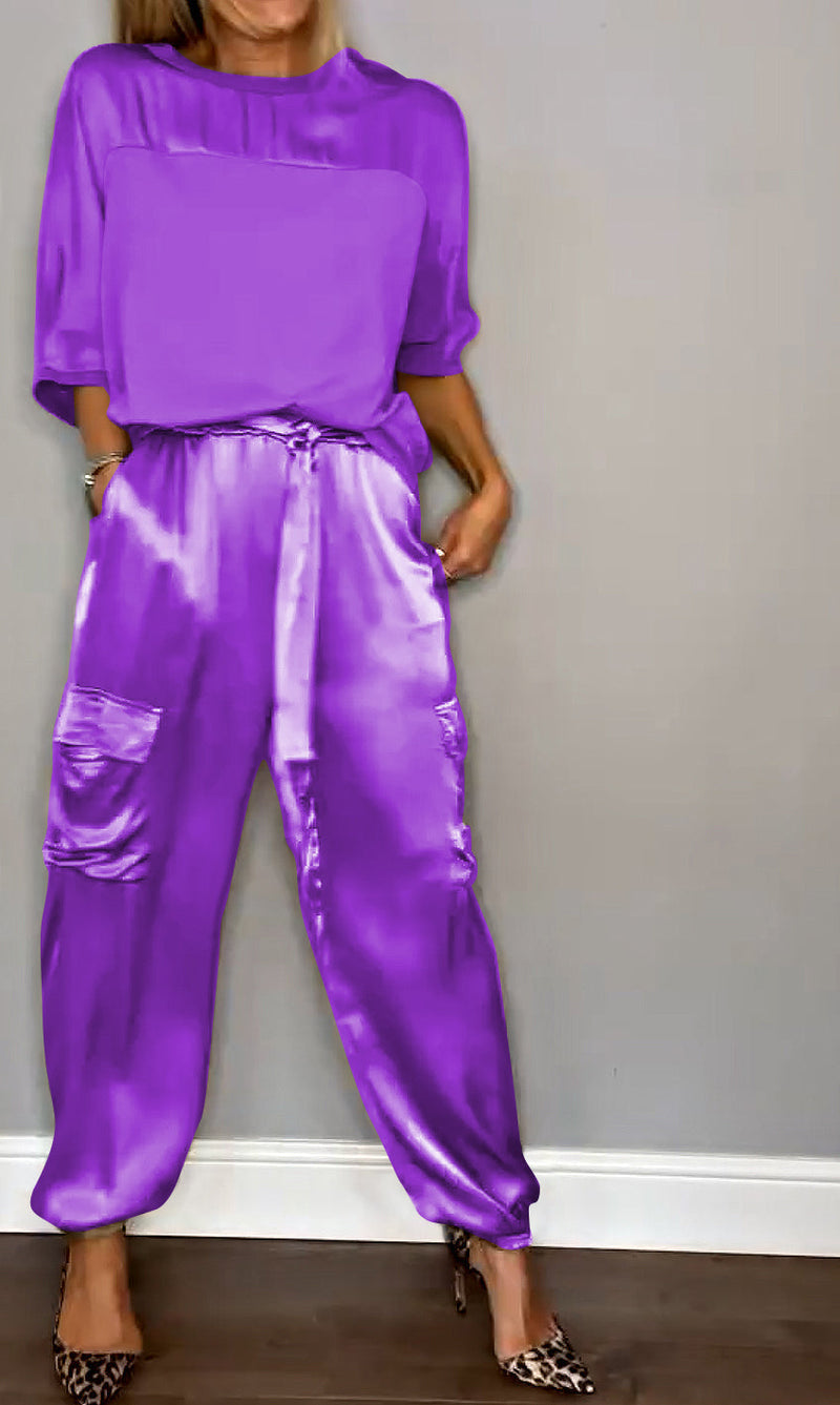 Ensemble deux pièces femme, mode féminine, chic et confortable, prêt-à-porter.