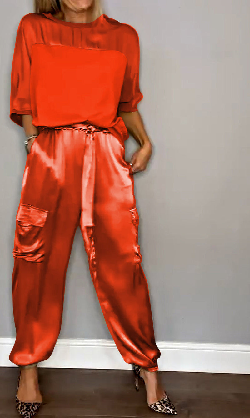 Ensemble coordonné femme, style chic et polyvalent, prêt-à-porter, mode féminine.