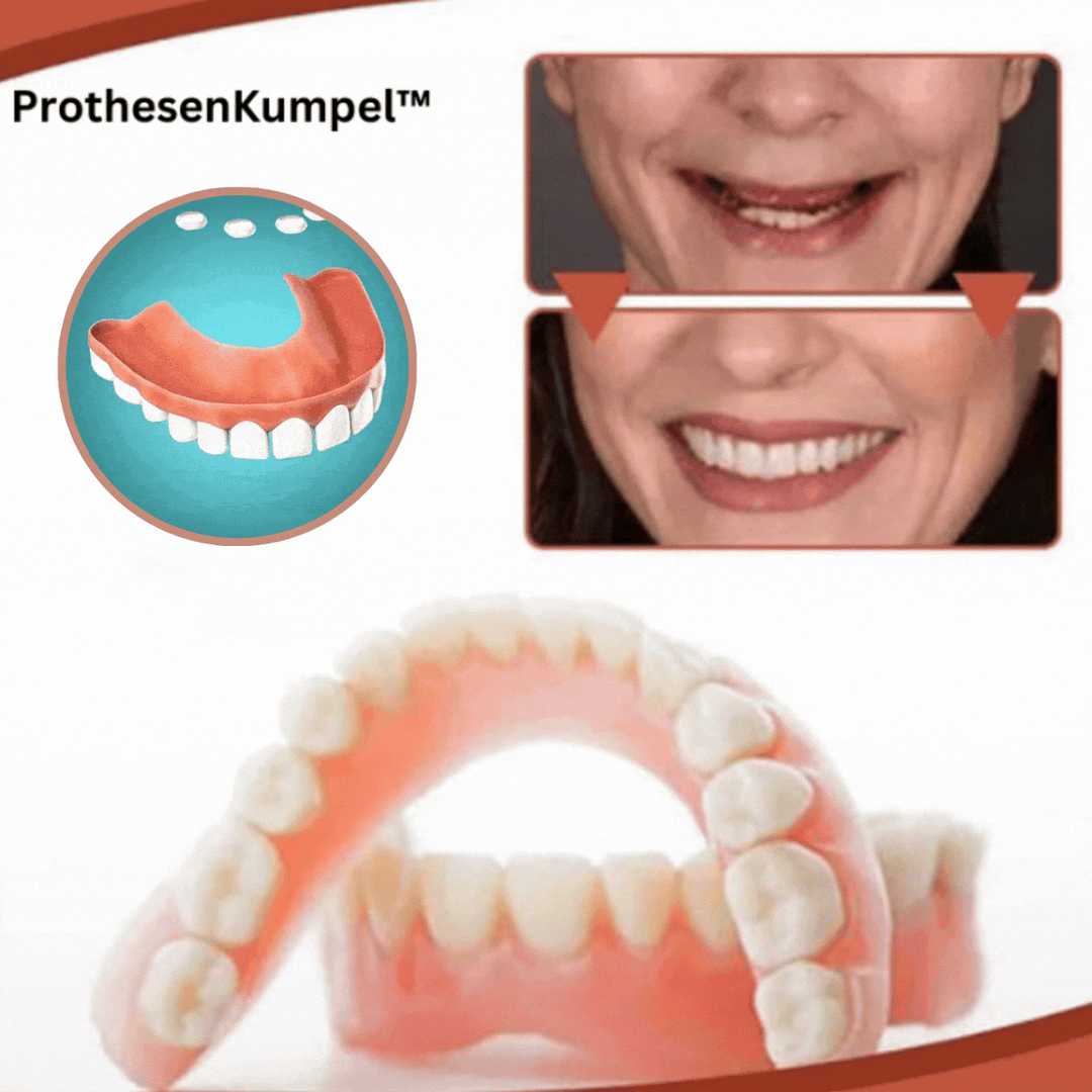 Kit de prothèses dentaires en silicone souple pour adultes, offrant confort et un sourire naturel au quotidien.