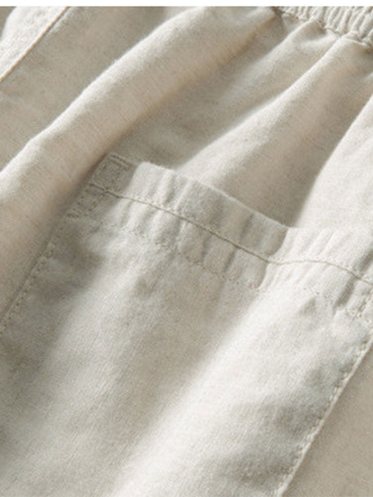 Kit estival homme: pantalon et chemise en lin, la combinaison parfaite pour un look relax et chic.