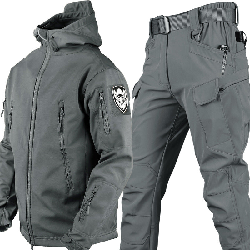 Ensemble extérieur homme Marcus imperméable, coupe-vent, idéal randonnée et activités plein air.