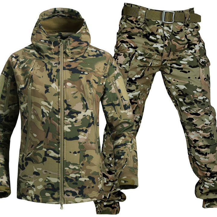 Ensemble extérieur homme Marcus, imperméable et respirant, pour la randonnée hivernale.