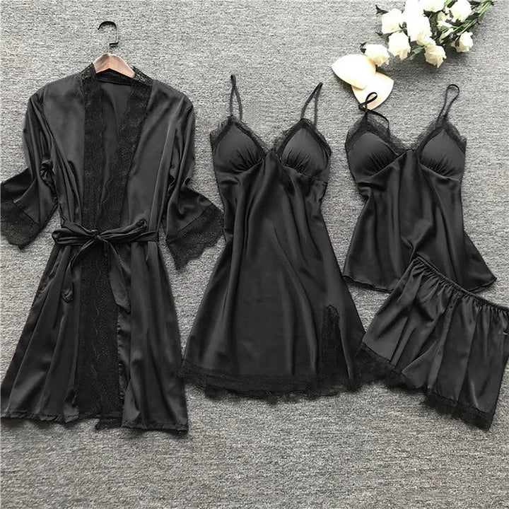 Ensemble pyjama femme Zariyah en tissu doux et respirant, coupe ample, couleurs variées pour confort élégant à la maison.