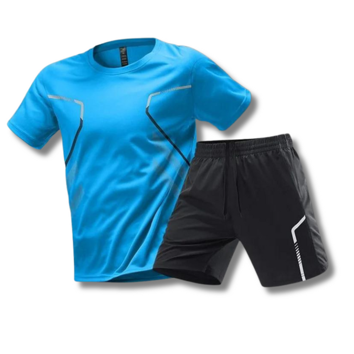 Look sportif homme pour l'été : ensemble confortable pour entraînement, course et loisirs actifs.