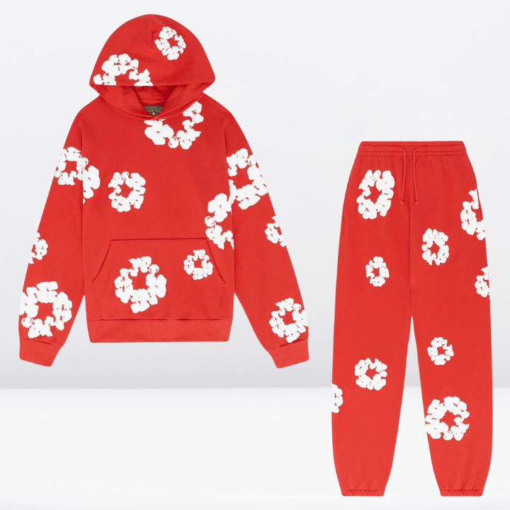Ensemble survêtement unisexe en coton pour le sport, la maison ou un style décontracté d'automne.