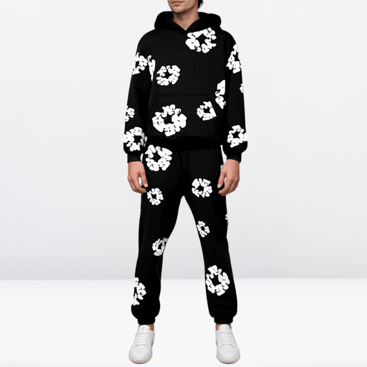 Tenue de détente unisexe en coton doux, l'ensemble parfait pour un style confortable et tendance.