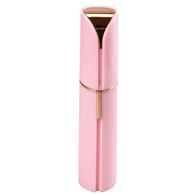 "Épilateur facial portable élégant, compact, idéal pour une peau lisse et douce; accessoire essentiel pour femmes."
