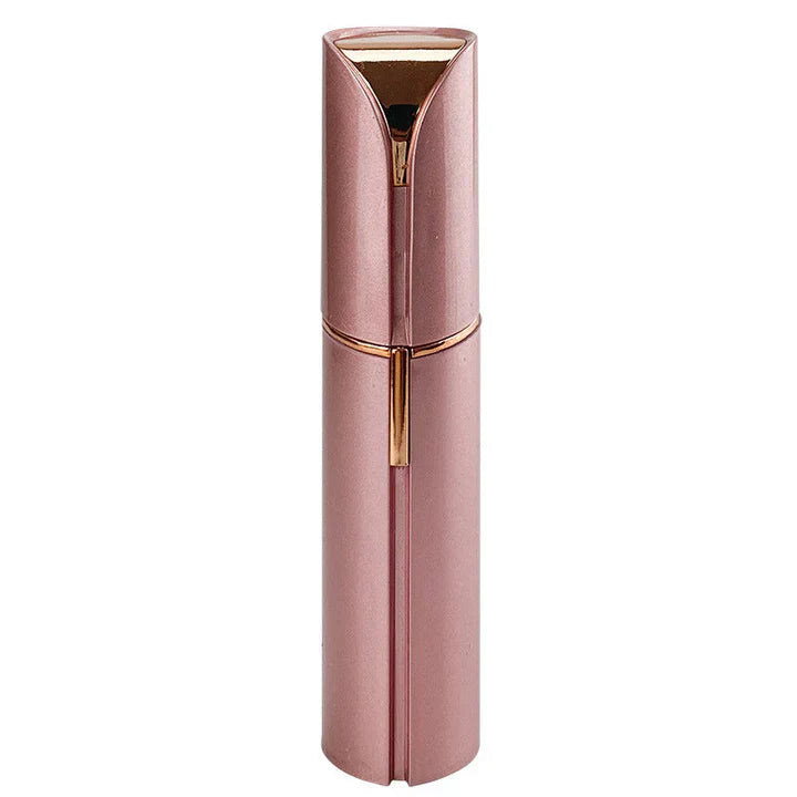 Épilateur visage compact, petit, blanc, épilation précise et douce, idéal pour zones sensibles, facile à transporter.