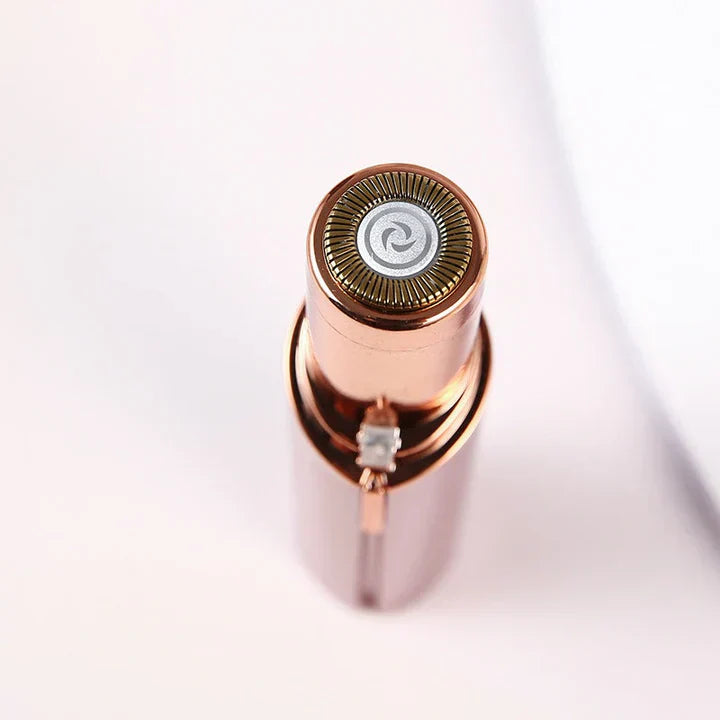 Épilateur visage électrique. Design élégant, épilation douce et précise.  Peau lisse, sans irritation.