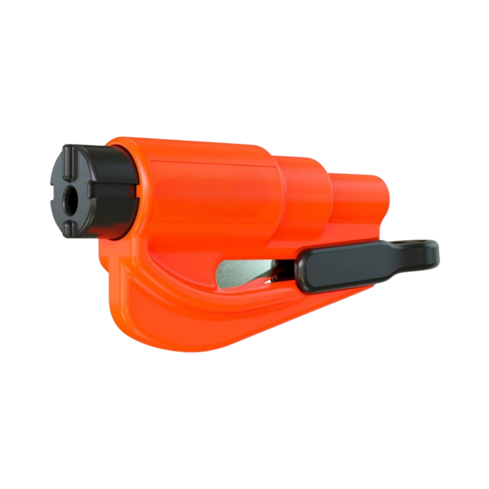 Outil essentiel 2 en 1 brise vitre et coupe ceinture

 -Orange - Ozerty