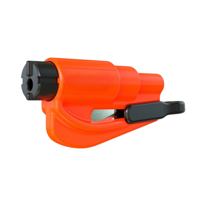 Outil essentiel 2 en 1 brise vitre et coupe ceinture

 -Orange - Ozerty