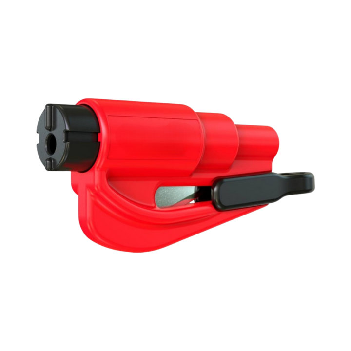 Outil essentiel 2 en 1 brise vitre et coupe ceinture

 -Rouge - Ozerty