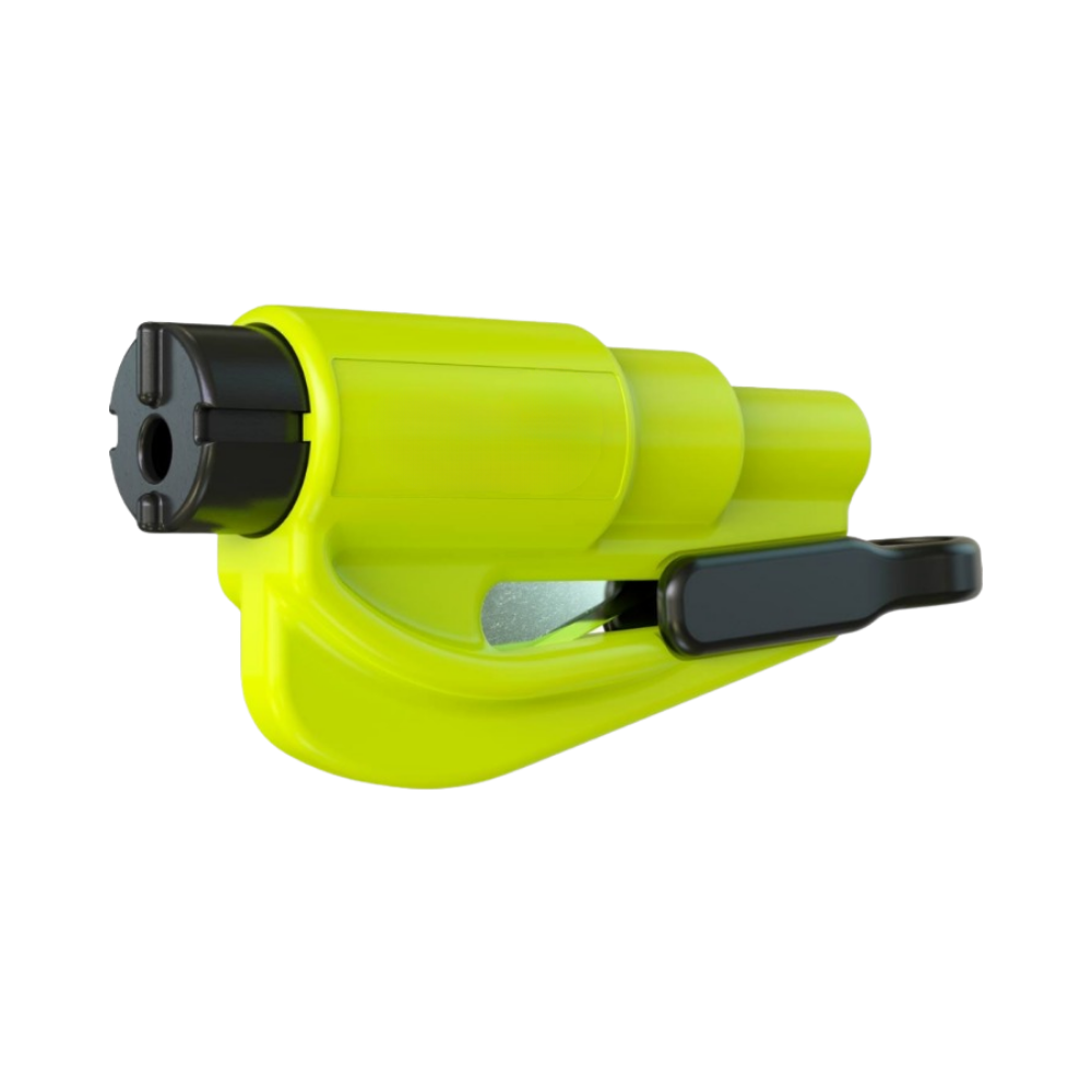 Outil essentiel 2 en 1 brise vitre et coupe ceinture

 -Jaune - Ozerty