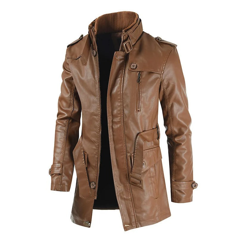 Veste en cuir longue homme | Style unique