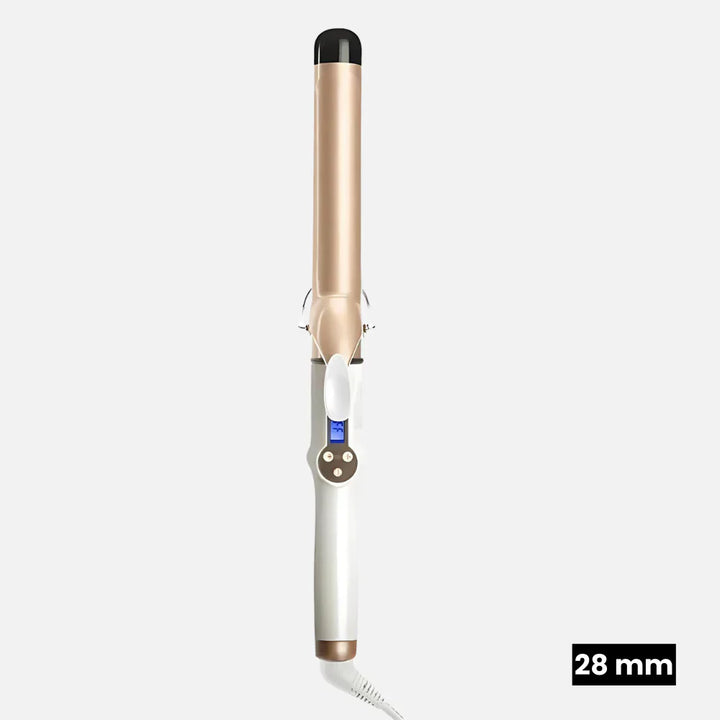 "Fer à Friser TwistCer moderne avec revêtement céramique, idéal pour cheveux courts crépus, créant boucles définies et éclata