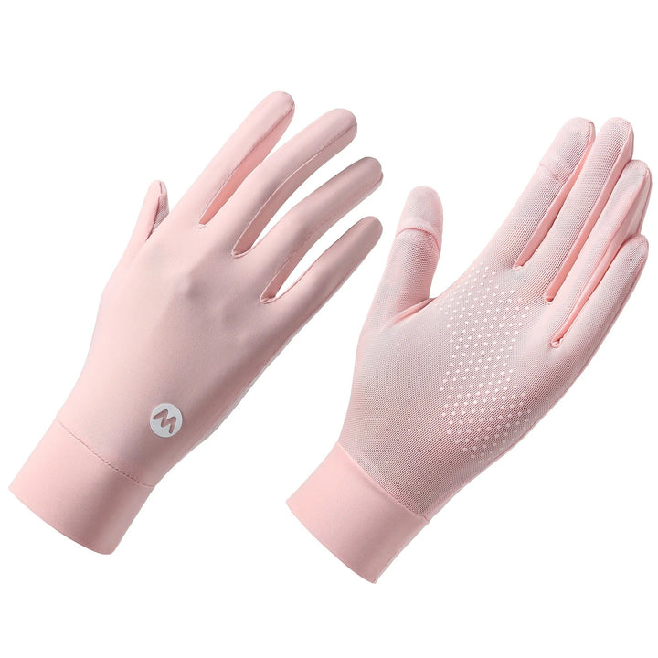 Gants anti-UV noirs élégants pour femme, protection solaire des mains, parfaits pour la conduite estivale.