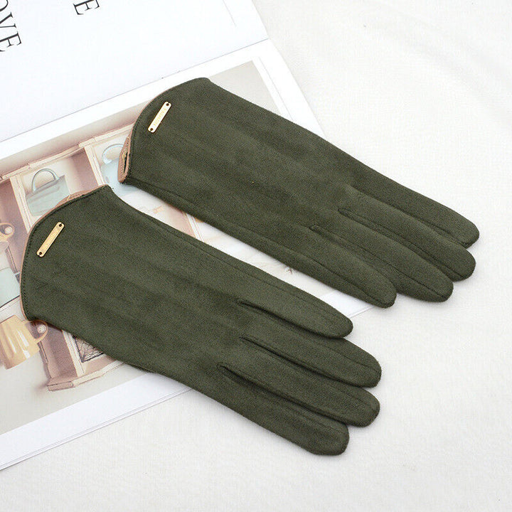 Gants d'hiver très chauds pour femmes, élégants et compatibles écrans tactiles.