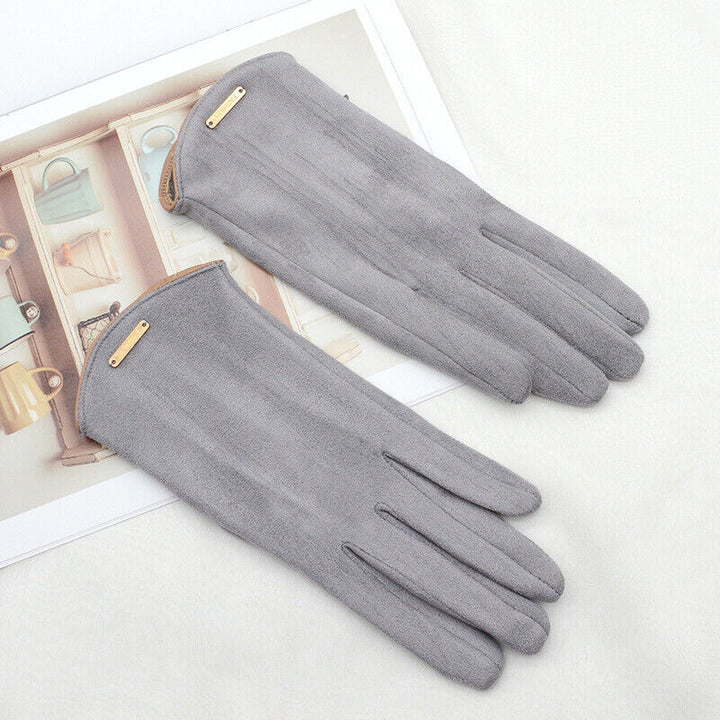 Gants tactiles pour femmes, style classique, parfaits pour rester connectée au chaud en hiver.