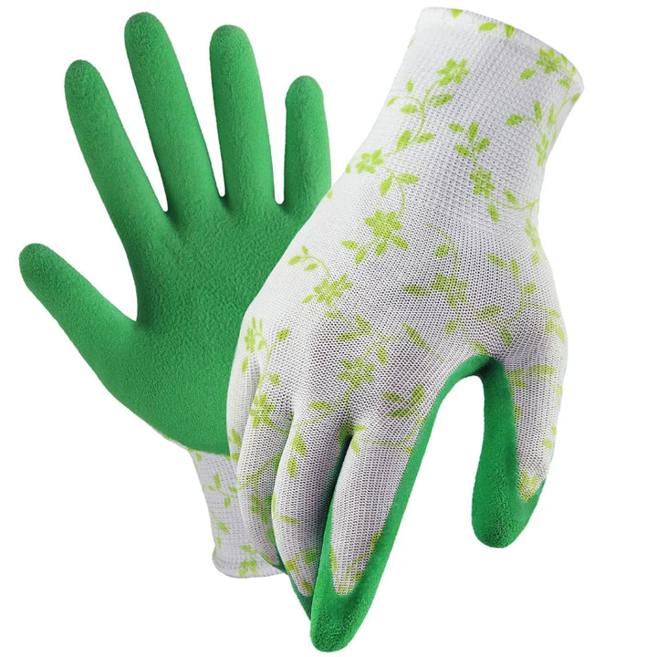 Gants de jardinage femme, confortables et respirants pour la protection des mains durant le paysagisme et le bricolage.