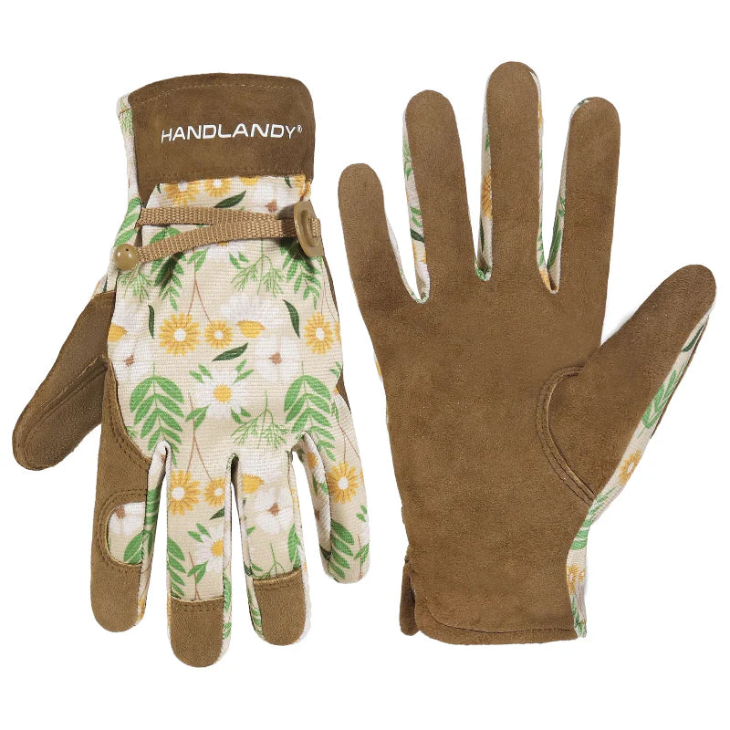 Gants de jardinage respirants et antidérapants pour femmes, offrant protection et confort lors du travail agricole.
