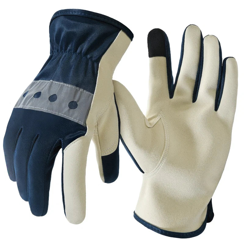 Gants de travail légers et respirants unisexes, offrant confort et protection optimale pour jardinage et bricolage.