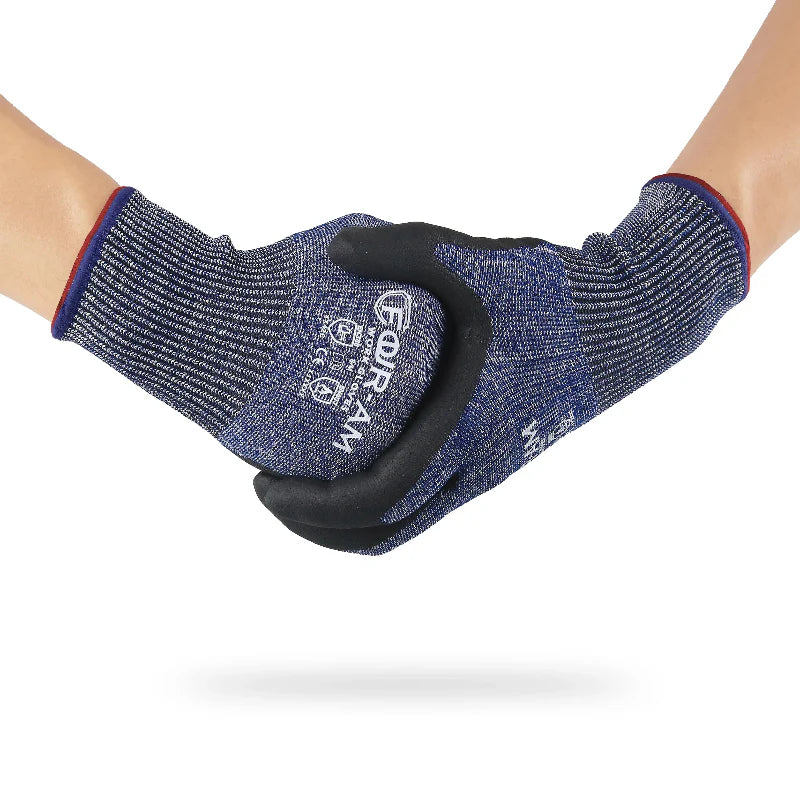 Gants unisexes anti-coupure, équipement de protection durable pour diverses activités de travail.